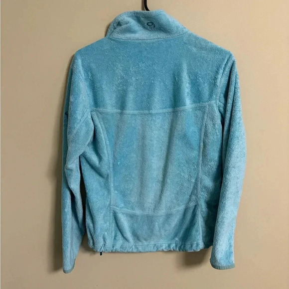 MOUNTAIN HARDWEAR Fleece Jacket Women's Full Zip Blue Size Medium Coat Light - Picture 2 of 7